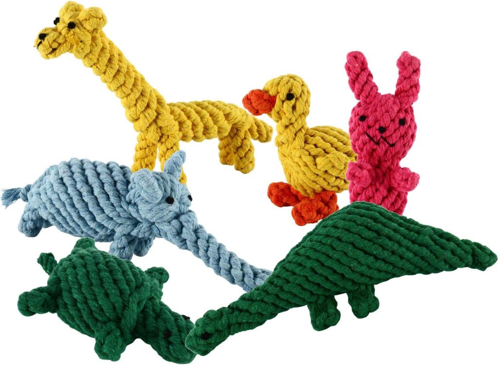 Rope toy animals